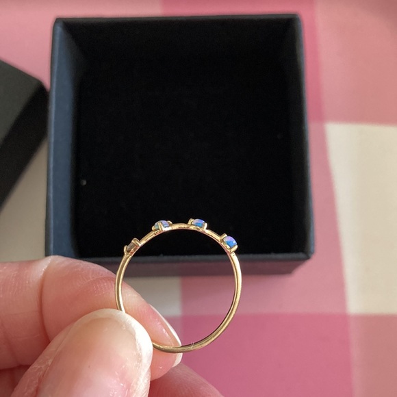 Offers Considered 🩵 Catbird WWake Four Step Opal and Diamond Ring - Picture 5 of 7